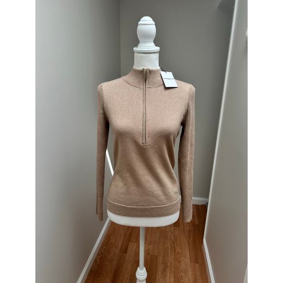 NEW NWT Generation Love Elio Lurex Zip Sweater XS - Picture 1 of 6